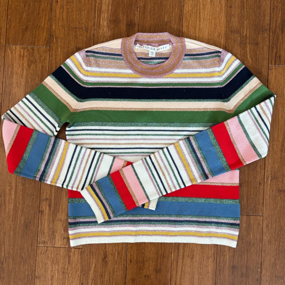 Veronica Beard Multicolor Striped Sweater